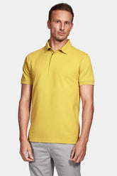 NOVO POLO MC ARAMIS PIQUET COLORFIX AMARELO MOSTARDA
